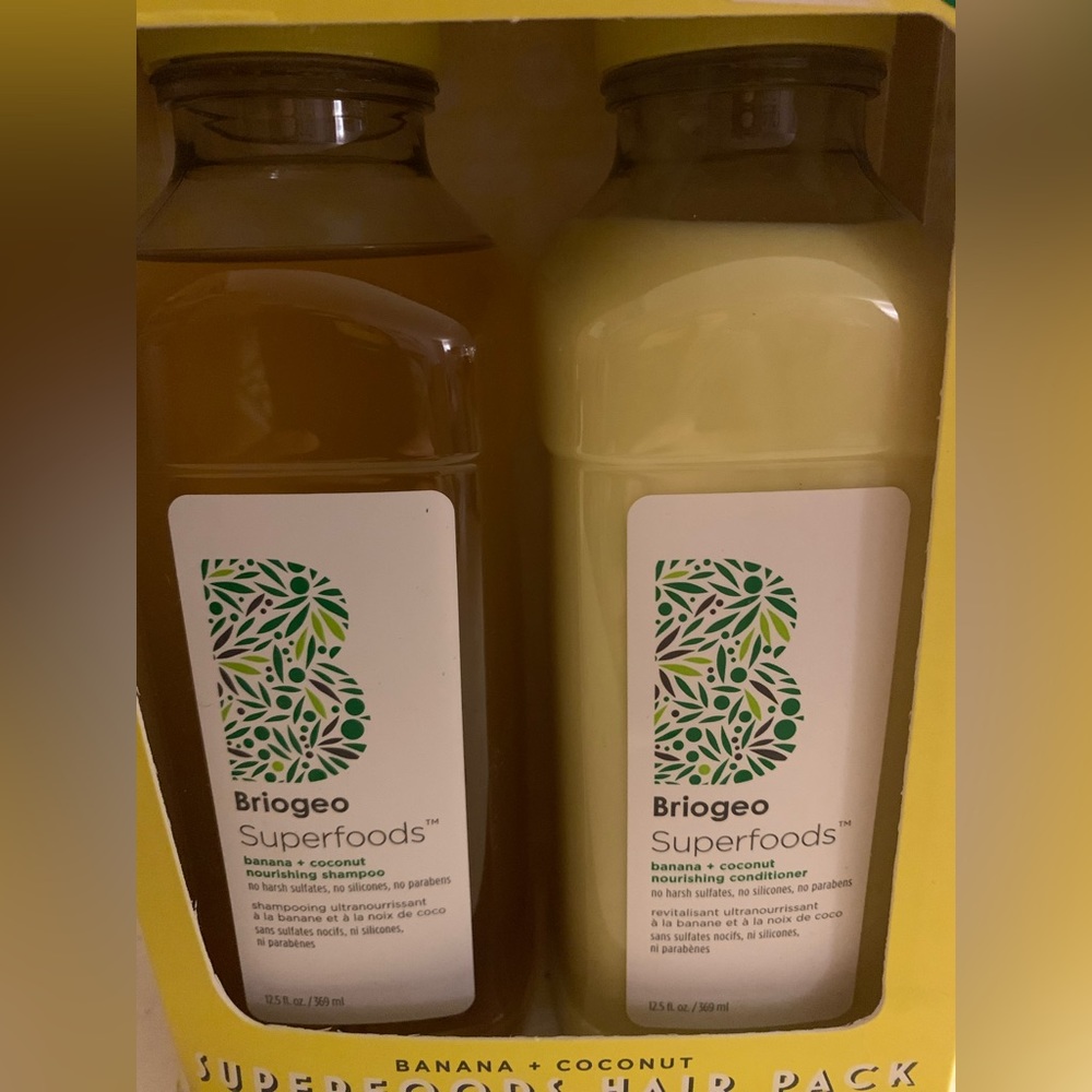 Brioheo Banana + Coconut shampoo conditioner set